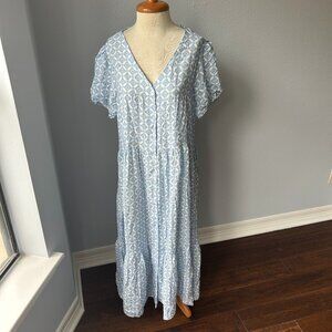 Paradise Maxi Dress Color Blue Size XL